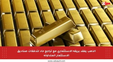 الذهب يفقد بريقه الاستثماري مع تراجع حاد لتدفقات صناديق الاستثمار المتداولة